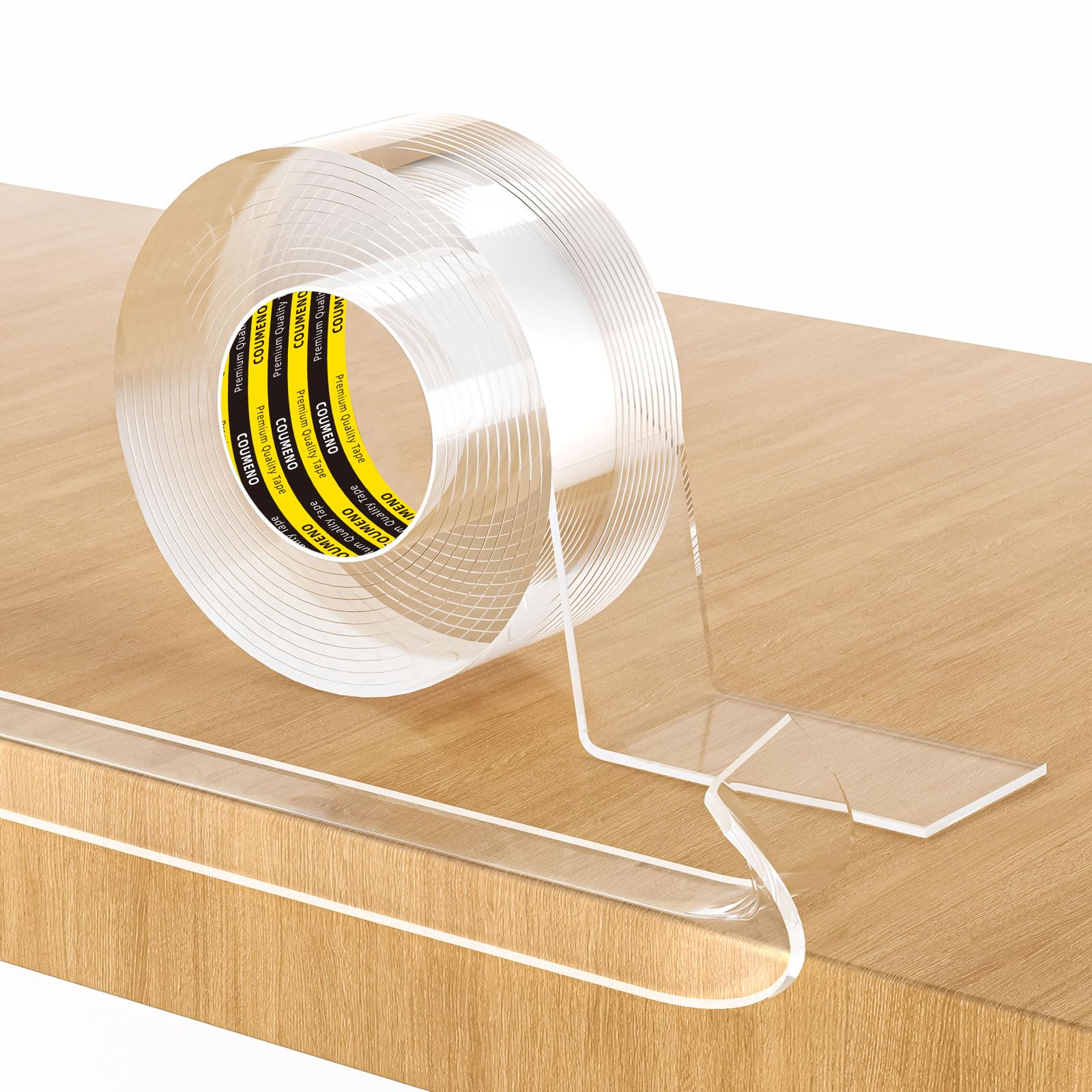 COUMENO 透明コーナー保護、家具コーナー保護対策家具保護テープ家庭用保育園幼稚園教室安全対策,長さ3m、幅20mm、厚さ2mm商品画像
