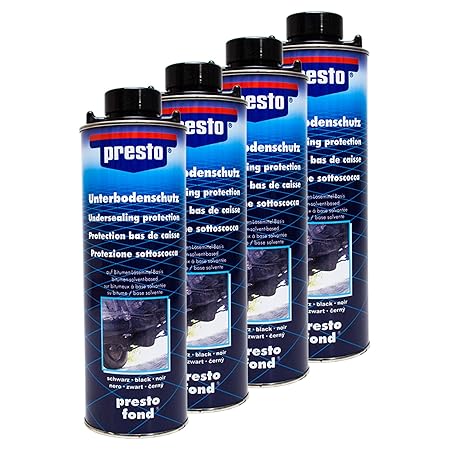Presto 4X 603239 UNTERBODENSCHUTZ Bitumen VERSIEGELUNG SCHWARZ 1 l