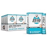Gatorade G Zero Sports Drink Mix Powder Packets, Glacier Freeze, Electrolyte Powder Drink Mix for Hydration, Zero Sugar, Total 120 Packets
