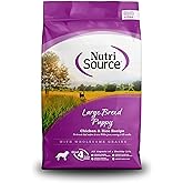 NutriSource Puppy Food for Large Breeds, Chicken and Rice, 26LB