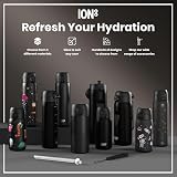 Ion8 Water Bottle 500 ml Leak Proof Hygienic Flip Cover Dishwasher Safe Black view 7