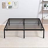 Maenizi 14 Inch Metal Bed Frame Queen Size No Box Spring Needed, Heavy Duty Platform Support Up to 3000 lbs, Easy Assembly, Noise Free, Black