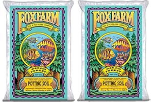 FoxFarm Ocean Forest Potting Soil, 1.5cu ft (Pack of 2) - Light, Aerated Texture, Designed for All Container Plants - pH Adjusted for Optimal Nutrient Uptake, Effectively Retains Moisture