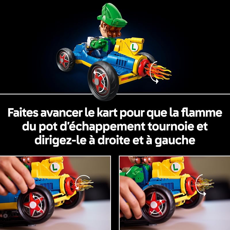 Mario Kart : Luigi et Proto 8 - Maquette de Voiture pour Adulte - Figurine de Personnage Nintendo à Exposer - Décoration & Set Gaming Collector - Idée Cadeau pour Fan du Jeu Vidéo 72050 — photo 5 sur 8