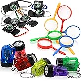 PROLOSO Nature Exploration Kit Outdoor Games Party Favors Toys for Kids Perfect for Adventure Theme Parties, Explorer, Camping, Hikes, Scouts 36 Pack