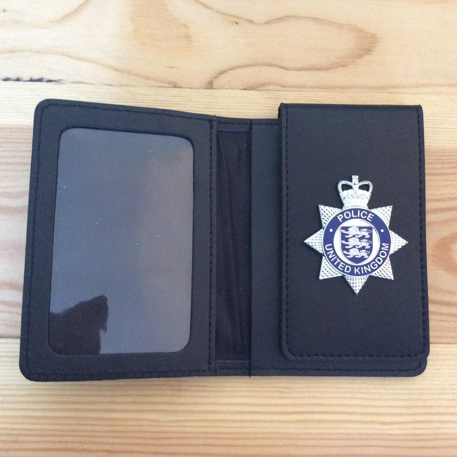 Police Prop Badged Warrant Card Wallet Amazon.co.uk Office Products