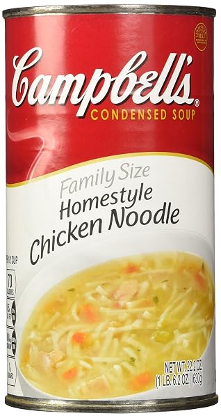 CAMPBELL’S HOMESTYLE CHICKEN NOODLE SOUP, 22.2 OUNCE (PACK...
