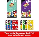 Mattel UNO Card Game with 2 Add-On Packs in Collectible Tin view 3