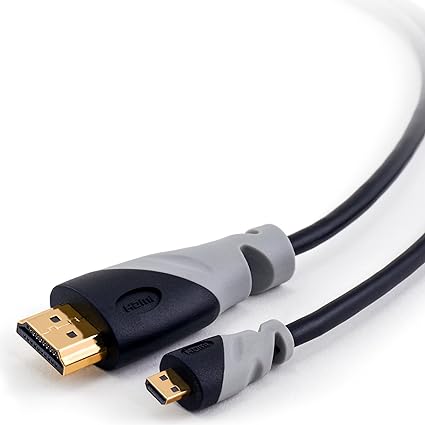 CSL - 3m Micro HDMI Typ D auf HDMI Typ A | High Speed HQ Micro HDMI Kabel 1.4 a mit ECHT 3D & Ethernet Unterstützung | Full H