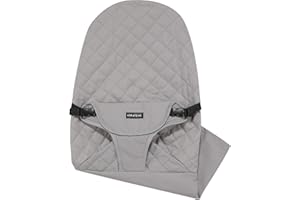iGRATENS Fabric Seat for Bouncer - Cover for Baby Bjorn Bouncer Balance Soft & Bliss, 100% Cotton, Skin -Friendly, Machine Washable, Light Grey