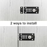 Spopal 2 Pack 120mm Combination Locking Bolt Weatherproof Burglar Proof view 8