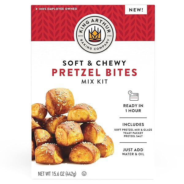 KING ARTHUR BAKING COMPANY SOFT & CHEWY PRETZEL...
