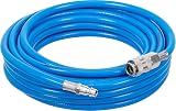 BGS 3250 Air Hose 10m PVC Fabric 6mm ID 1/4" Connector 20 Bar Max Pressure