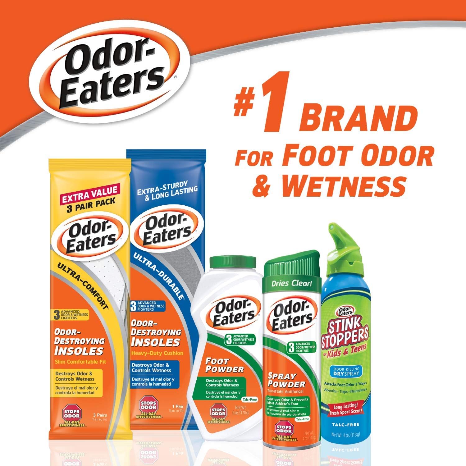 Odor-Eaters Foot Powder, 6-ounces, 4-pack: Health & Personal Care