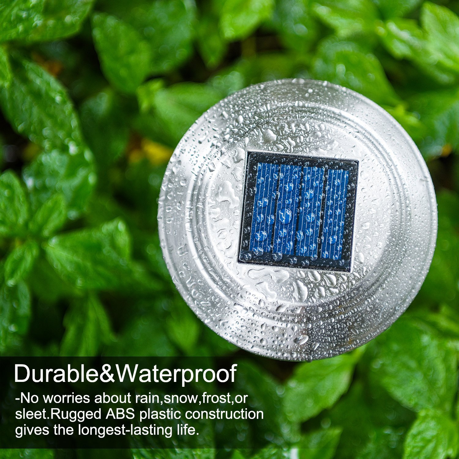 Solar Pathways Lights Makes Garden Path & Flower Beds Look Great; Drunze 4PCS Stainless Steel Patio Lighting, Easy NO-WIRE Installation;Any-Weather/Water-Resistant