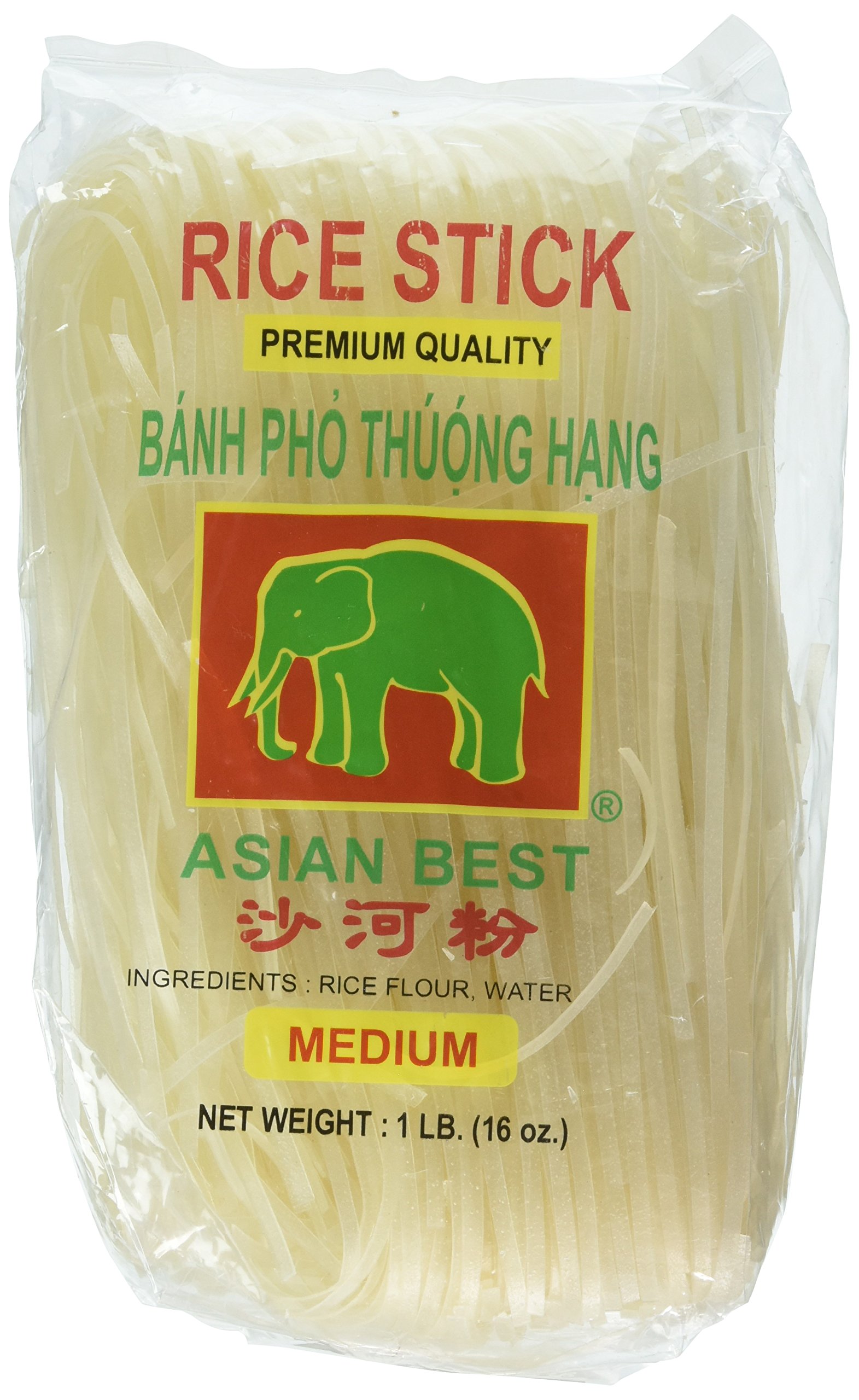 Asian Best Premium Rice Stick Noodle Medium, 16oz (3 Pack) eBay