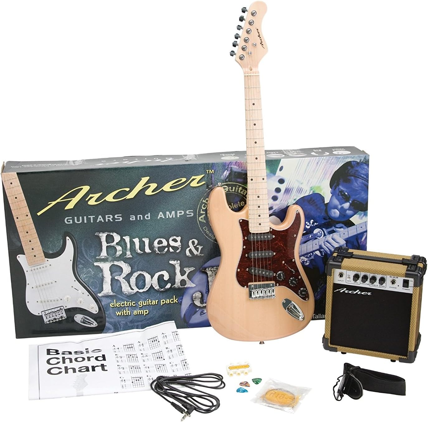 Archer Solid-Body Electric Guitar with Maple Neck