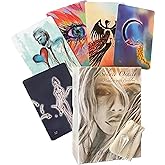 Solace Oracle (77 Card Set with Clear Quartz Pendulum & Guidebook) Unique Tarot Deck, Pendulum Lets Your Angels and Spirit Guides Pick Your Cards