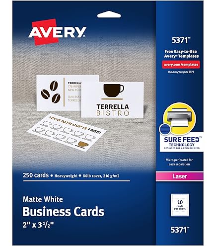 Decadry Perforated Place Cards 200gsm | LX19191 | Name Place Cards