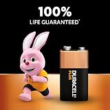 Duracell Plus 9V Alkaline Batteries 2 Pack - 5 Year Storage - 6LR61 MN1604 view 2