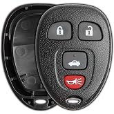 Remote Key Fob Cover Shell Case for 2004-2012 Chevrolet (15252034) | Replacement for 2004 2005 2006 2007 2008 2009 2010 2011 2012 Malibu Cobalt (KOBGT04A) 4-Button No Programming Necessary