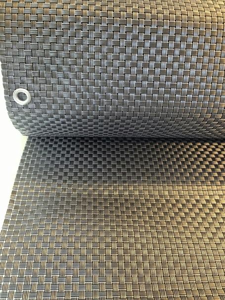Smart Deko 78900 Silber&Anthrazit 4x0,9m Polyrattan Sichtschutz, Balkonsichtschutz, Windschutz, Balkonblende, Garten Sichtsch