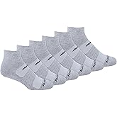 Saucony Men
s RunDry Mesh Ventilating Comfort Fit Performance Quarter Socks (6, 12 Pairs)