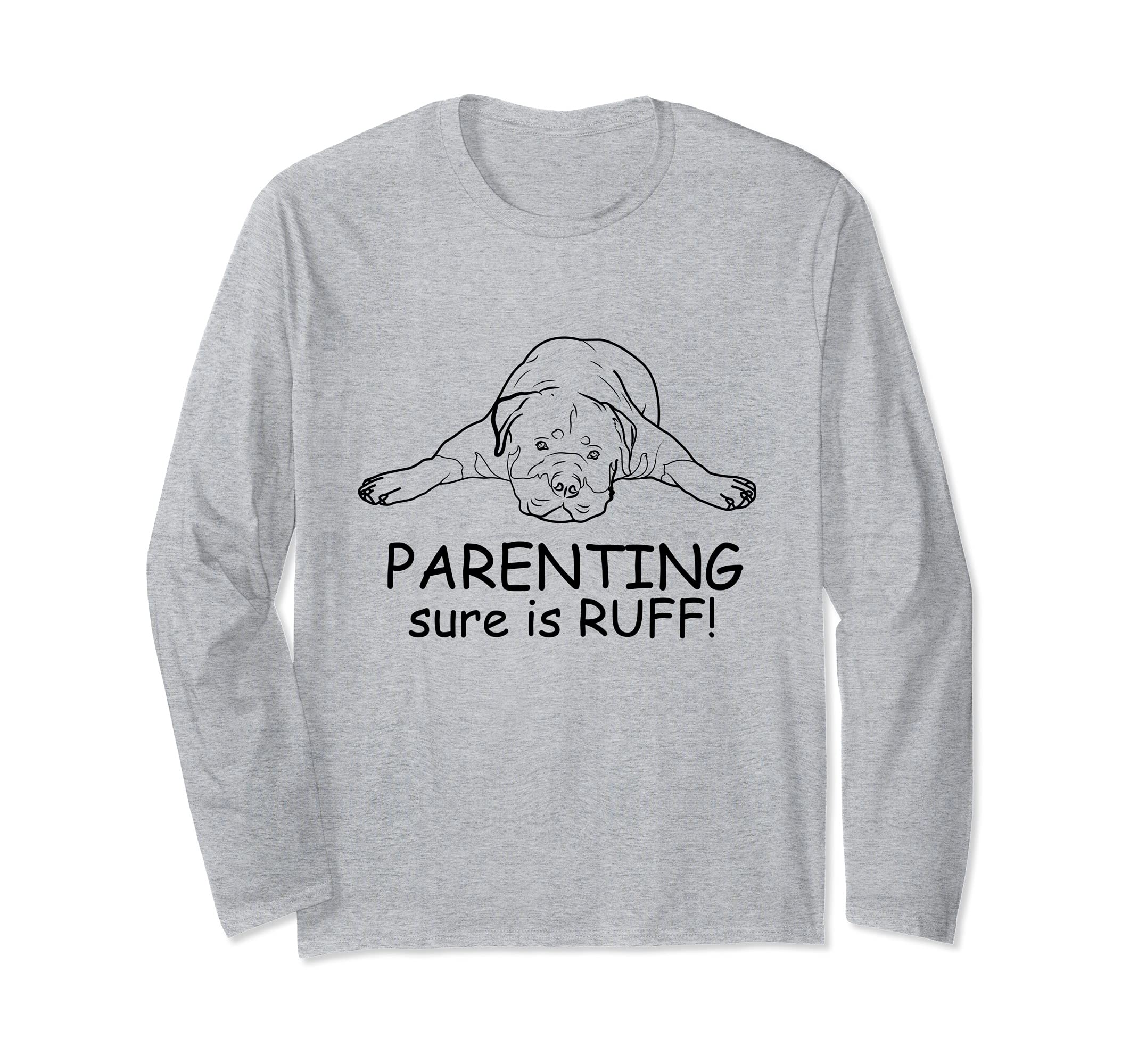 Rottweiler Dog Love-r Cute Funny Dog Mom Long Sleeve T-Shirt