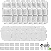 Tettie 16 Pack Dog Water Filter Replacement, Pet Water Filter Compatible with oneisall 7L/230oz/1.8G Stainless Steel Dog Water Fountain,Triple Action Pet Fountain Filters