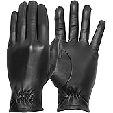 Marksman-X Men’s Ultra-Thin Leather Tactical Gloves (Water Resistant) Thin, Skin Tight Unlined for Maximum Dexterity
