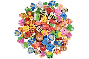 JSEHCHYA 400PCS Mini Fun Cute Fruit Animal Erasers for Kids Bulk,Back to School Party Gifts Valentine's Day Gifts (Fruit erasers)