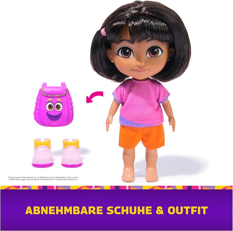 - Beste Freundin Puppe - Größe 22 cm, mit kämmbarem Haar, Rucksack und AFFE Boots, bekannt aus der beliebten TV-Serie, für Kinder ab 3 Jahren