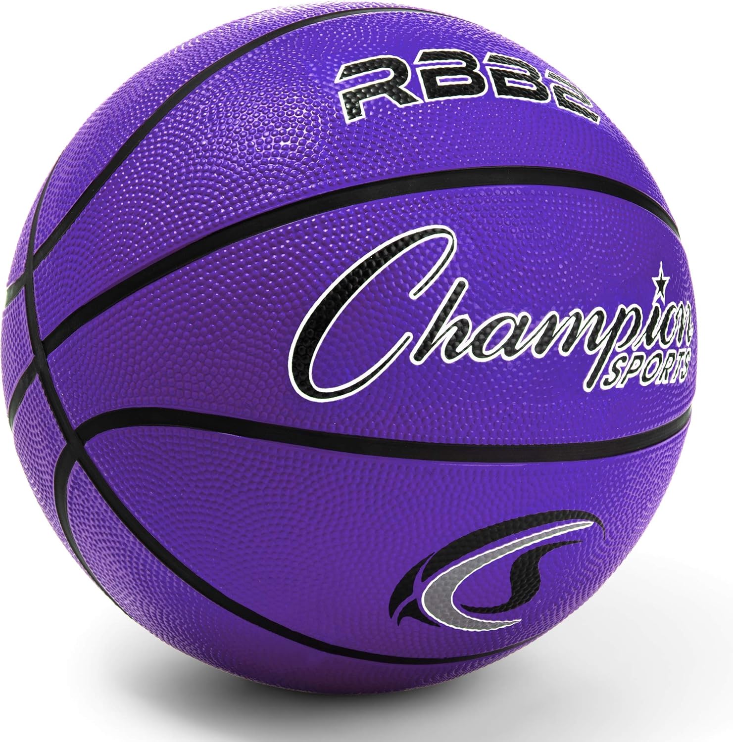 Champion Sports Rubber Junior Basketball, Heavy Duty - Pro-Style Basketballs, Various Colors and Sizes - Premium Basketball Equipment, Indoor Outdoor - Physical Education Supplies (Size 5, Purple) (RBB2PR) : Youth Basketball : Sports & Outdoors