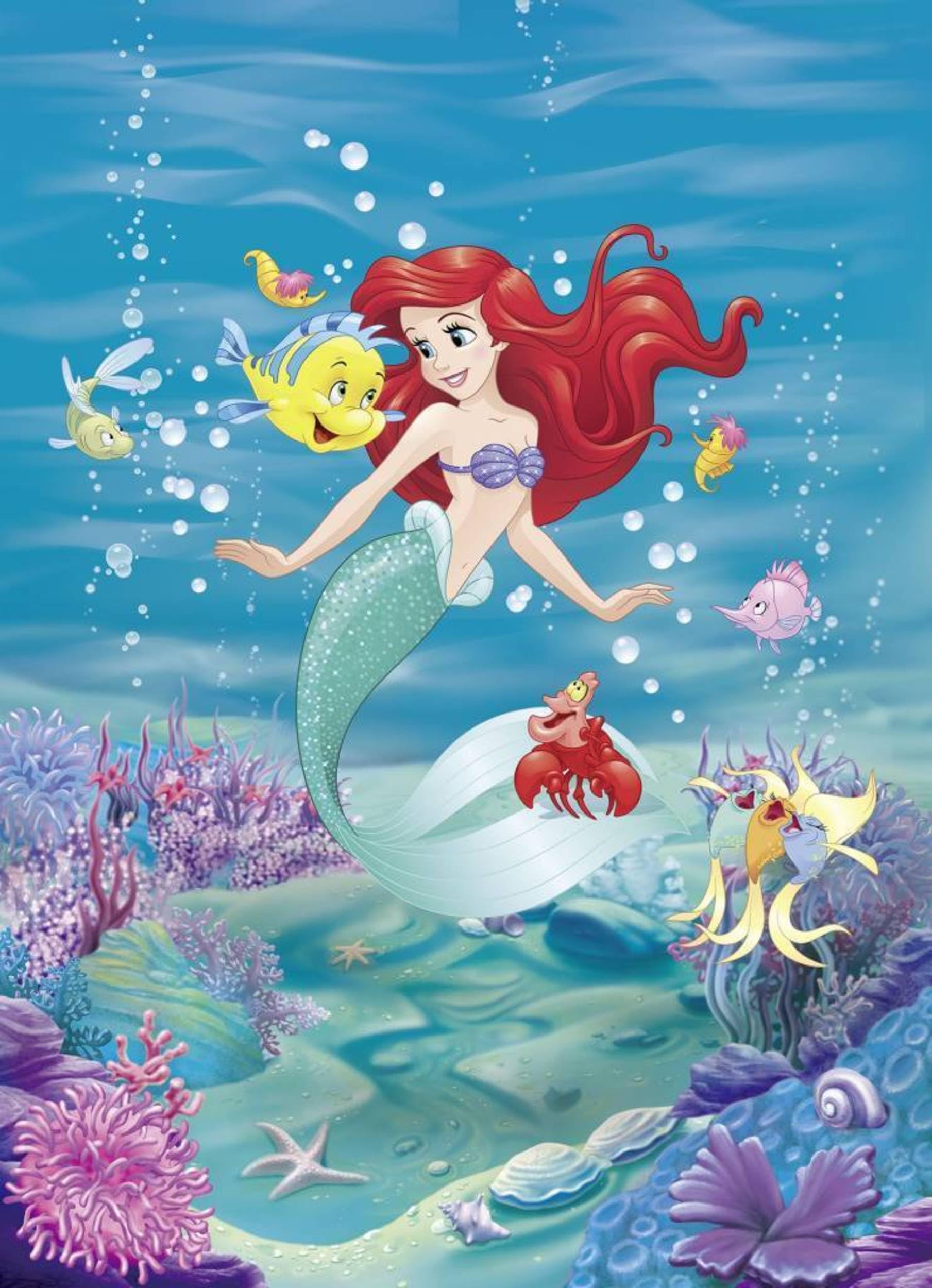 Komar Photo Paper Ariel Singing Ornament 4 4020, 184 x 254 cm (W x H), 4-Piece, and Paste, Made in Germany, Bunt