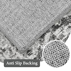 Area Rug 3x5 Vintage Rug: Washable Indoor Medallion