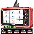 LAUNCH OBD2 Scanner CRP123I Elite,Diagnostics Scanner for ABS/SRS/at/ENG,3 Reset Services, Oil/SAS Reset/Throttle Adaption,FCA SGW, Battery Test,Free Lifetime Upgrade