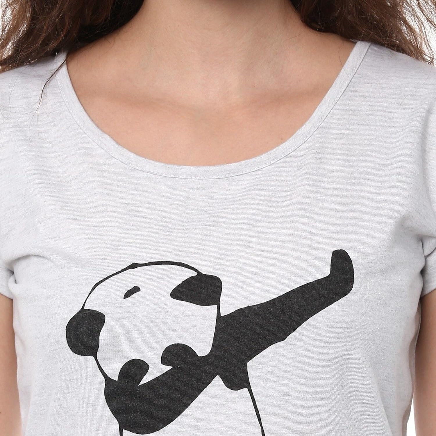 leotude women's cotton t-shirts ( 99_panda_grey_p, grey, xxl)