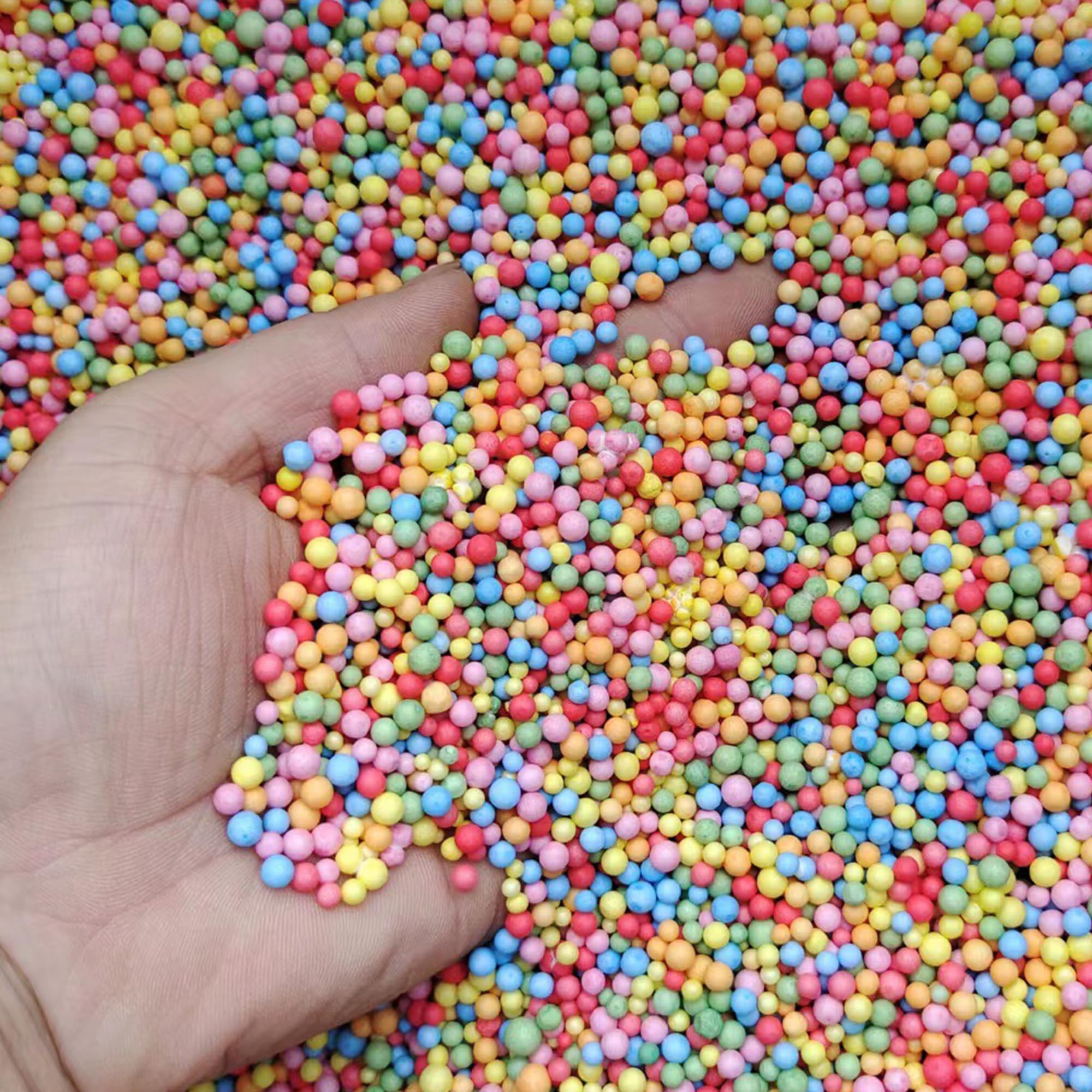 MINGZE 40G Color Styrofoam Foam Balls for DIY,Slime Supplies,Craft Foam Balls 2.5-3.5mm for Kids DIY Arts Crafts Decorations,Home Decorative,Wedding,Party Decorations