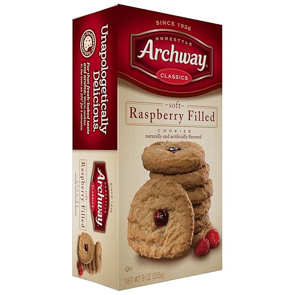 ARCHWAY COOKIES, RASPBERRY FILLED, 9 OZ