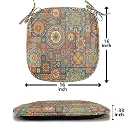 Ambesonne Moroccan Chair Seating Cushion Set of