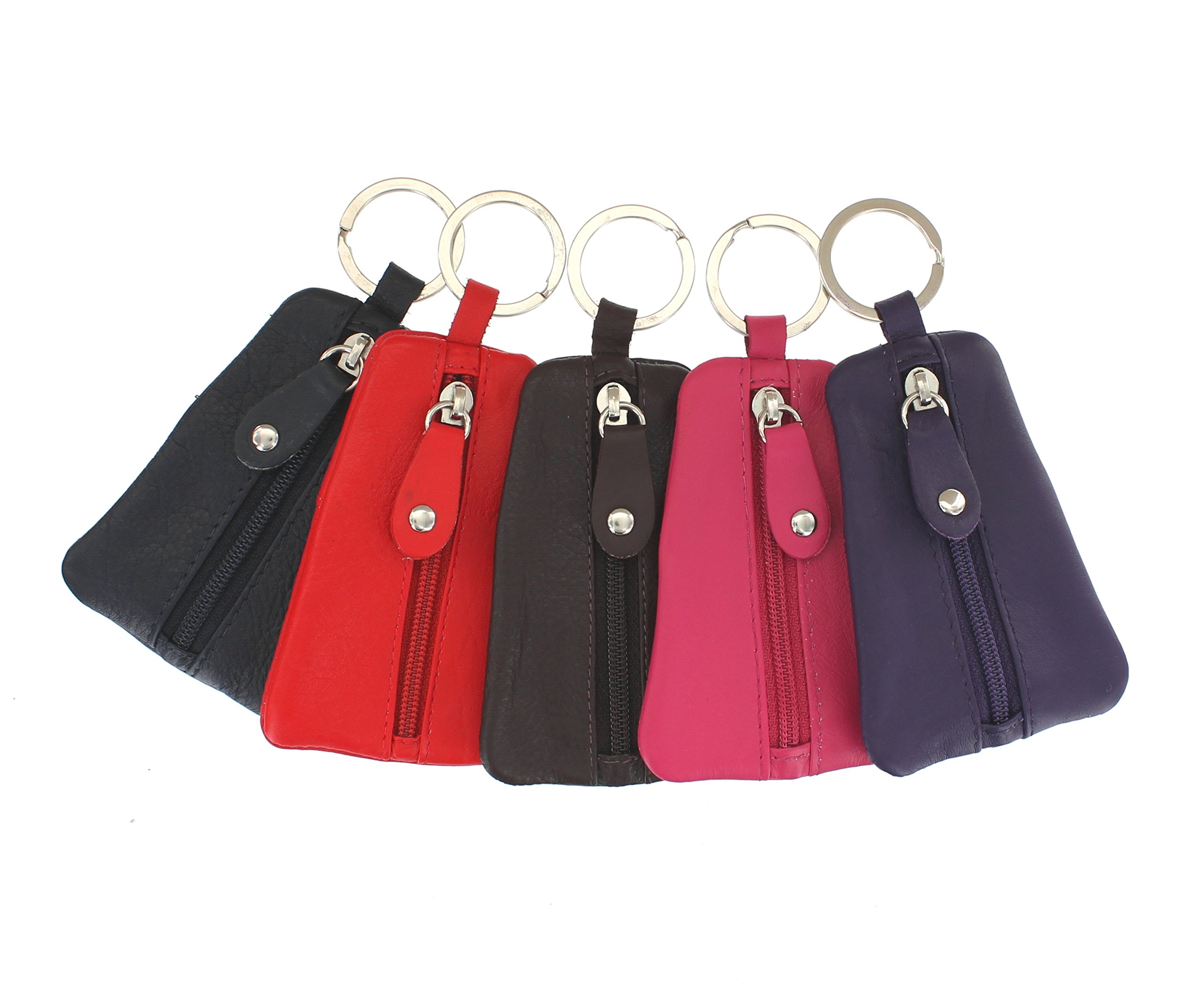 Ashlie Craft Logo Keyring with zipped leather pouch ACK1 PACK OF 5 Multicoloured