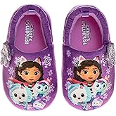 Gabby's Dollhouse slippers for Girls - Gabbys Slipper Indoor Sandal Warm Comfort Plush Fuzzy Kitty Cat House Sandals (sizes: 5-10 Toddler / 11-1 Little Kid / 2-5 Big Kid)
