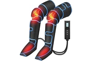 CuPiLo Leg Massager with Heat,FSA or HSA Eligible,Air Compression Leg Massager for Blood Circulation and Pain Relief,Muscle Fatigue,Cramps,Swelling and Edema,Christmas Gift for Mom,Dad
