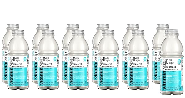 VITAMIN WATER ZERO SUGAR – SQUEEZED – LEMONADE | 20 FL OZ BOTTLES, NUTRIENT ENHANCED FLAVORED WATER W/VITAMINS, ANTIOXIDANTS, ELECTROLYTES | PACK OF 12