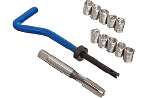 E-Z Lok EK40820 Metric Helical Threaded Insert Kit, 304 Stainless Steel, M8-1.25 Thread Size, 16 mm Installed Length (Pack of 10)