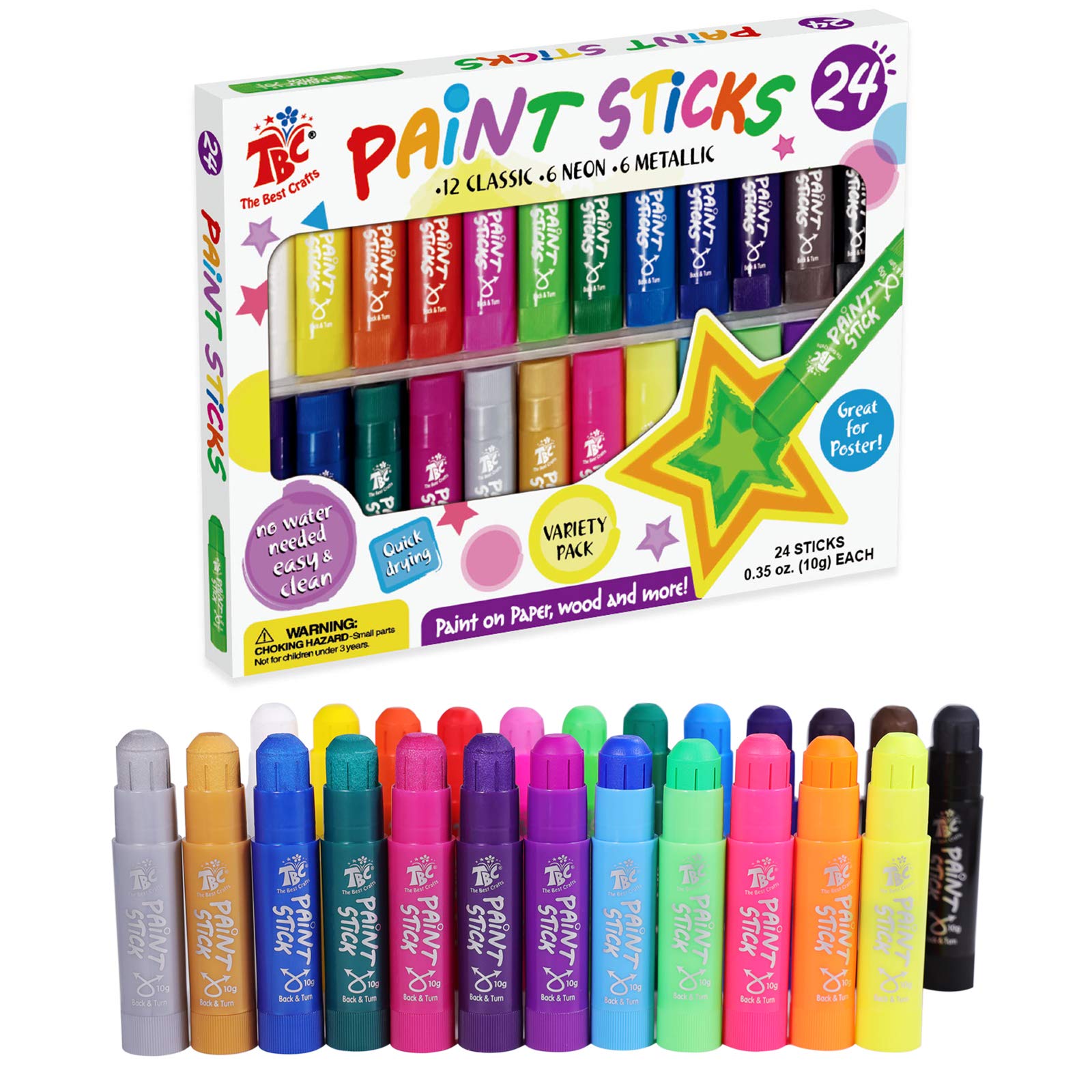 Tempera Paint Sticks