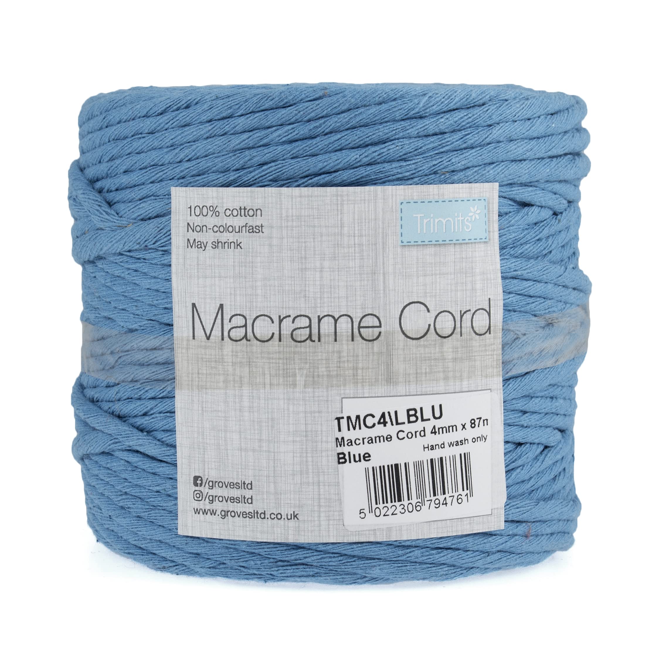 Natural Crafting Cotton Twisted Macramé Cord