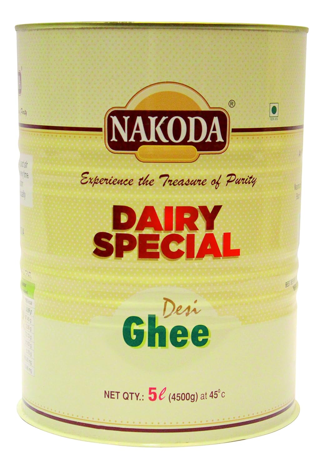 Buy NAKODA DAIRY SPEACIAL, PURE GHEE 5 LTIN Online at Low Prices in