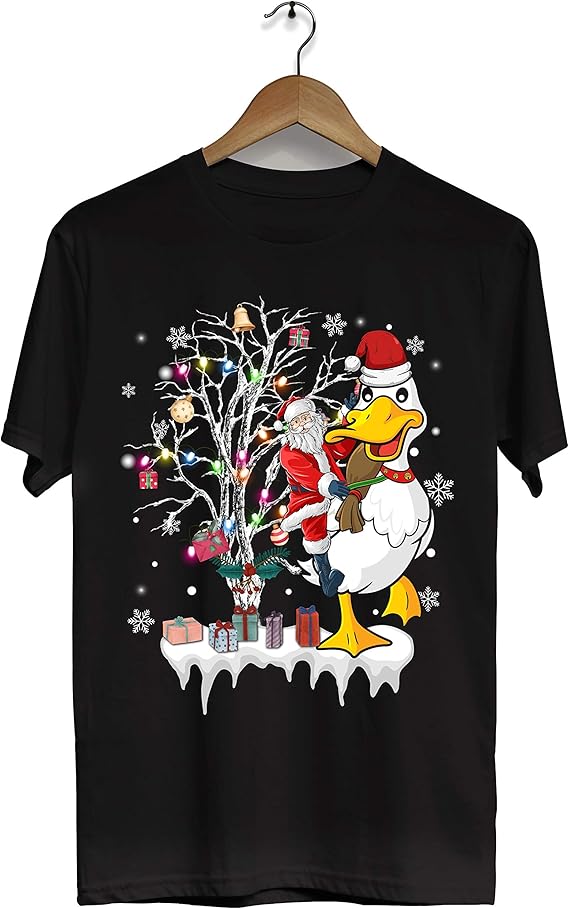 Goose Costume for Men Women Santa Riding Goose Duck Bird