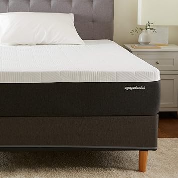 Amazon.com: AmazonBasics - Colchón de látex con gel de enfriamiento, soporte firme, certificado CertiPUR-US, 12 pulgadas, individual: Furniture \u0026 Decor